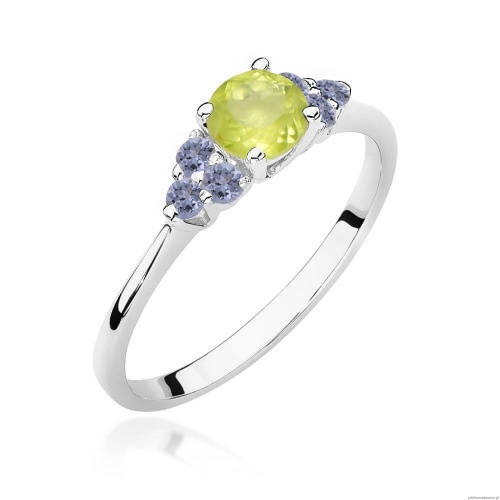 Pierścionek W451 Oliwin 0,60ct białe złoto