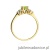 Pierścionek W451 Oliwin 0,60ct żółte złoto