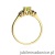 Pierścionek W451 Oliwin 0,60ct żółte złoto