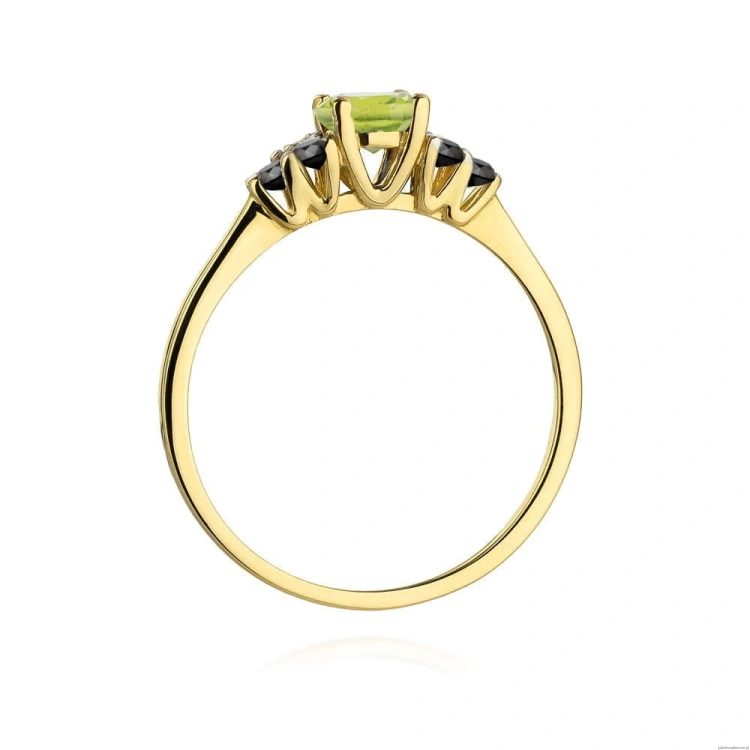 Pierścionek W451 Oliwin 0,60ct żółte złoto