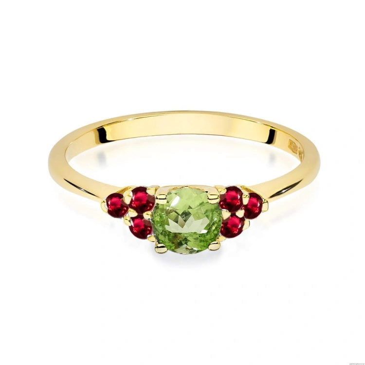 Pierścionek W451 Oliwin 0,60ct żółte złoto