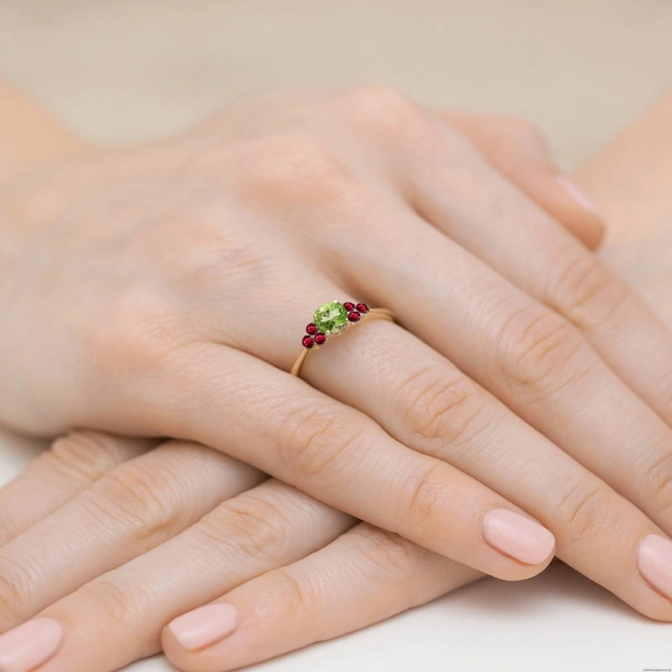 Pierścionek W451 Oliwin 0,60ct żółte złoto