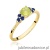 Pierścionek W451 Oliwin 0,60ct żółte złoto