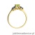 Pierścionek W451 Oliwin 0,60ct żółte złoto