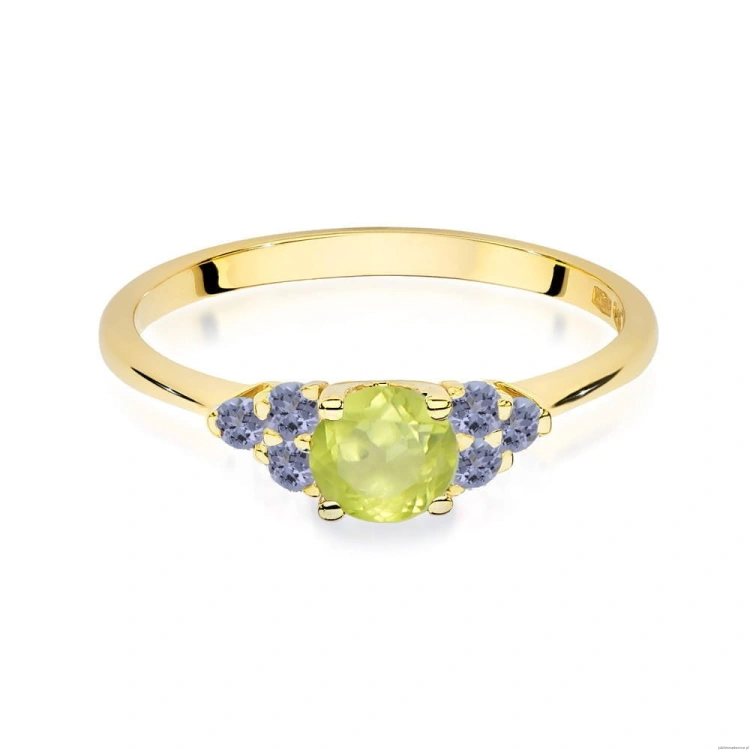 Pierścionek W451 Oliwin 0,60ct żółte złoto