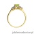 Pierścionek W451 Oliwin 0,60ct żółte złoto