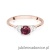 Pierścionek W451 Rodolit 0,60ct różowe złoto