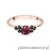 Pierścionek W451 Rodolit 0,60ct różowe złoto