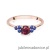 Pierścionek W451 Rodolit 0,60ct różowe złoto