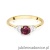 Pierścionek W451 Rodolit 0,60ct żółte złoto