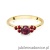 Pierścionek W451 Rodolit 0,60ct żółte złoto