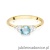 Pierścionek W451 Topaz 0,50ct żółte złoto