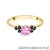 Pierścionek W451 Topaz Różowy 0,60ct żółte złoto