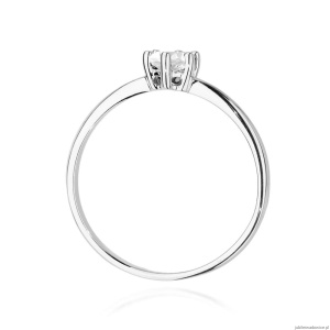Pierścionek W496 Diament 0,30ct białe złoto