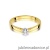 Pierścionek W229 Diament 0,08ct żółte złoto