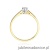 Pierścionek W229 Diament 0,08ct żółte złoto
