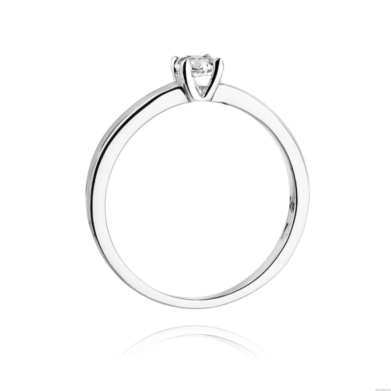 Pierścionek W292 Diament 0,25ct białe złoto