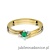 Pierścionek W346 Szmaragd 0,15ct żółte złoto