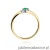Pierścionek W346 Szmaragd 0,15ct żółte złoto