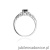 Pierścionek W014 Czarny Diament 0,50ct białe złoto