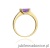 Pierścionek W105 Ametyst 0,60ct żółte złoto
