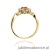 Pierścionek W182 Różowy Topaz 0,50ct żółte złoto