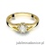Pierścionek W185 Diament 0,10ct żółte złoto