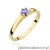 Pierścionek W222 Tanzanit 0,15ct żółte złoto