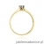Pierścionek W222 Tanzanit 0,15ct żółte złoto
