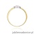 Pierścionek W276 Różowy Szafir 0,04ct żółte złoto