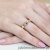 Pierścionek W276 Różowy Szafir 0,04ct żółte złoto