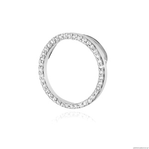 Zawieszka Z0442 z diamentami białe złoto