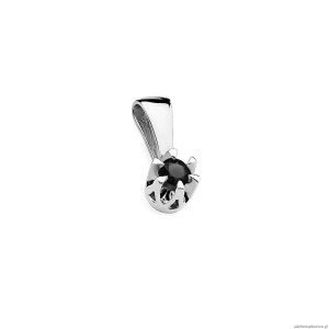 Zawieszka Z0032 Czarny Diament 0,12ct białe złoto
