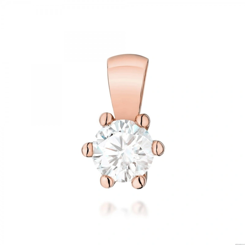 Zawieszka Z0222 Diament Laboratoryjny 0,30ct różowe złoto