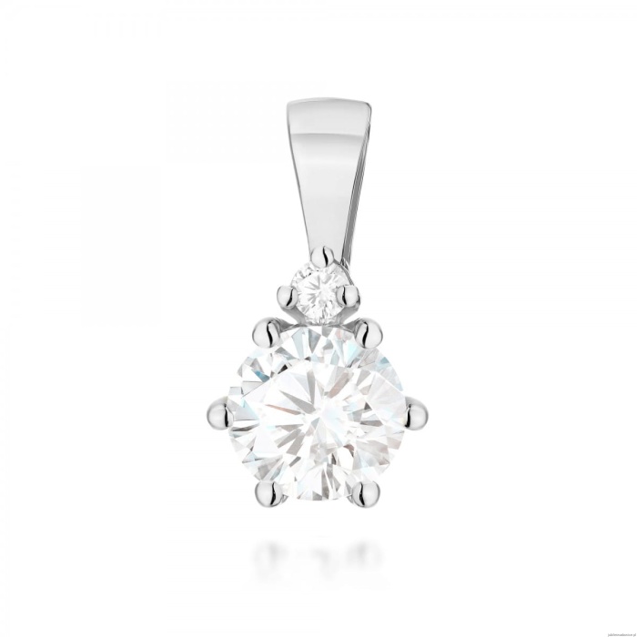 Zawieszka Z0076 Diament Laboratoryjny białe złoto
