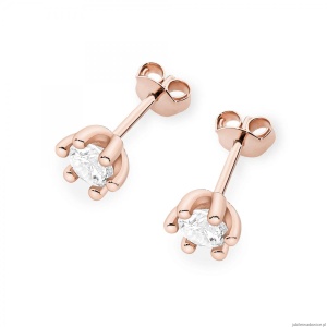 Kolczyki K0222 Diament 2 x 0,30ct różowe złoto