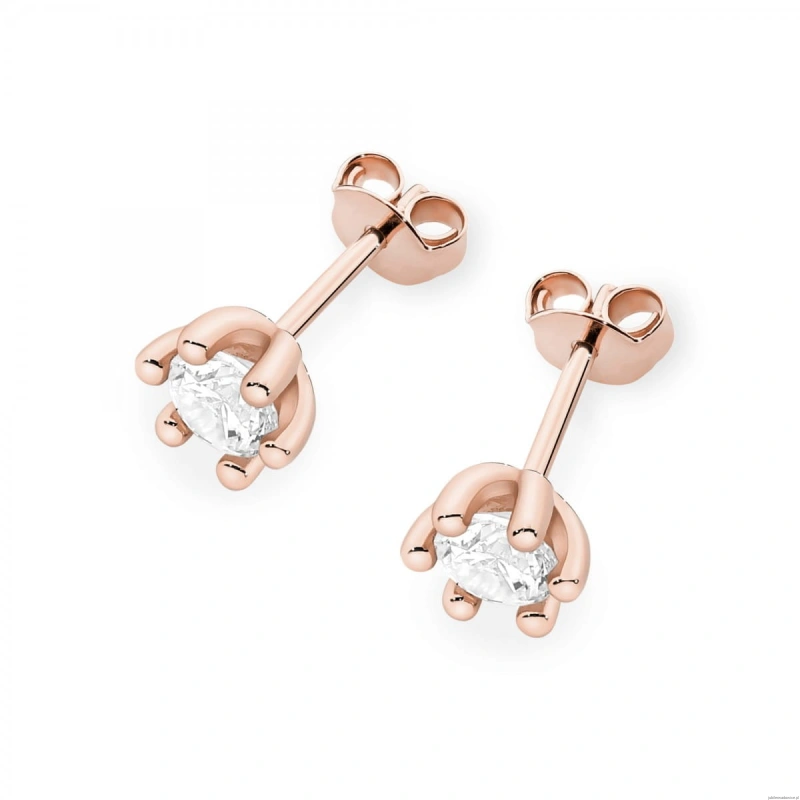 Kolczyki K0222 Diament 2 x 0,30ct różowe złoto