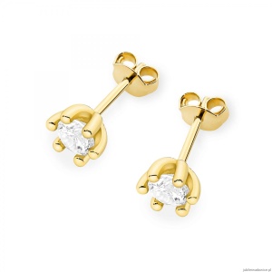 Kolczyki K0222 Diament 2 x 0,30ct żółte złoto