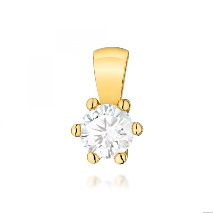Zawieszka Z0222 Diament Laboratoryjny 0,30ct żółte złoto