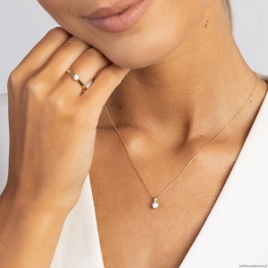 Zawieszka Z0222 Diament Laboratoryjny 0,30ct żółte złoto