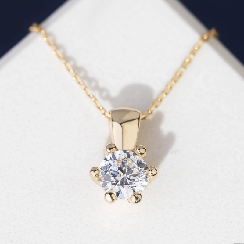 Zawieszka Z0222 Diament Laboratoryjny 0,30ct żółte złoto