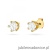 Kolczyki K0220 Diament Laboratoryjny 2 x 0,30ct żółte złoto