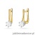 Kolczyki K0520 Diament Laboratoryjny 2 x 0,30ct żółte złoto