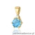 Zawieszka Z0076 Topaz 0,50ct żółte złoto