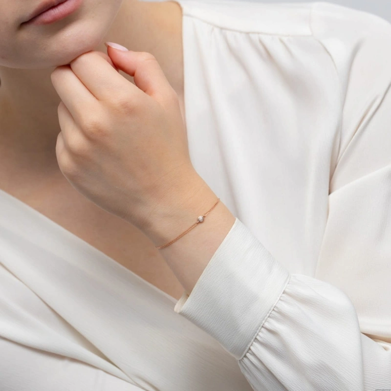 Bransoletka B038 z diamentem