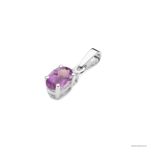 Zawieszka Z0001 Ametyst 0,40ct białe złoto