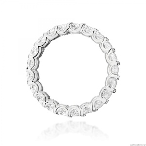 Pierścionek W0515 z diamentami białe złoto