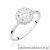 Pierścionek W0572 Biały Szafir 0,60ct białe złoto