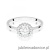 Pierścionek W0572 Biały Szafir 0,60ct białe złoto