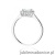 Pierścionek W0572 Biały Szafir 0,60ct białe złoto